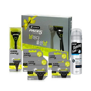 도루코 페이스5 면도 기획세트 4호 (면도기 + 면도날13입 + 폼210ml)