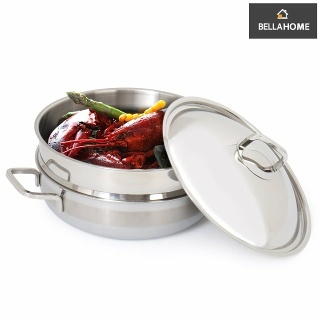 [벨라홈] 통5중 26CM파티웍+스텐찜기+뚜껑(CN8951)