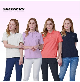 스케쳐스 여성 반팔 PK 카라 티셔츠 (핑크/라벤더/아이보리/네이비)