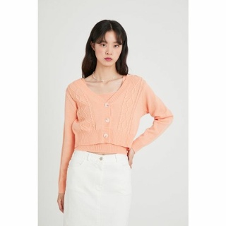 [갤러리아] (22S/S) 니트 일자 나시 가디건 세트(AN1EX342)