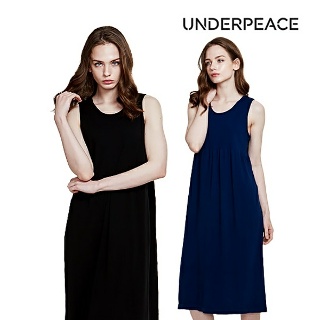 언더피스  텐셀 심플 U넥 슬리브리스 원피스 (WBHTD3001)
