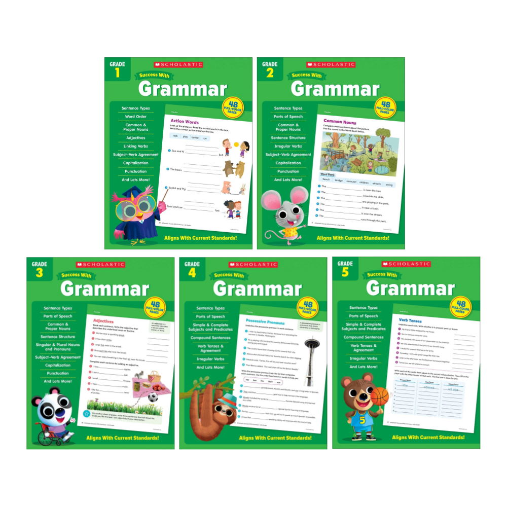 Success　선택구매　Grade　With　Grammar　1-5　티몬　당일발송]　Scholastic