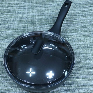 이태리TVS 후라이팬 티타늄 인덕션후라이팬 뚜껑 24cm