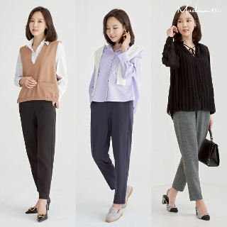 [마담4060] 절개 팬츠3종