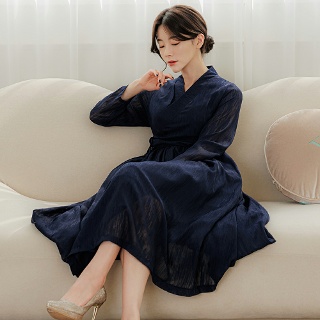 생활한복 철릭 원피스 빅사이즈 데일리 퓨젼한복 신부 레이스 원피스