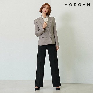 [런칭 가격 89,900원] MORGAN 슬릿 와이드 팬츠 2종