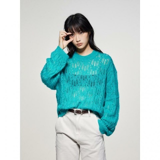 브이넥 여성니트 데일리 티 오늘의패션 스웨터 캐시미어 울 오버핏 루즈핏