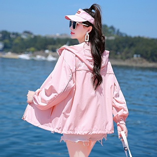 짜리점 여자 키작녀 바람막이 점퍼 루즈핏 여름 아웃도어 캐주얼 통기성 래쉬가드 꾹2