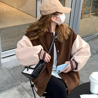 봄점퍼 자켓 재킷 잠바 아우터 대학생 엠티 룩 캠퍼스 코디 야구 점퍼 바시티 여자
