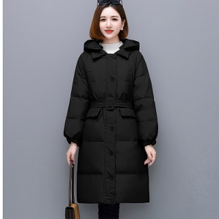 아이언하트 여성여친 잠바 패딩다운 키작 점퍼 패딩 중기장 울 후드 포켓 박시 캐주얼 화이트 오리털 도톰 보온
