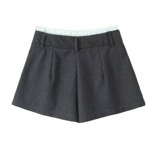 마르소 여성 치마바지 스트리트패션 주름 봄 허리 이중 치마바지 가을 와이드 UNO1
