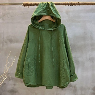 YSMALL 여성 간절기 아사면 순면후드티 데일리룩 편한 후드넥 봄
