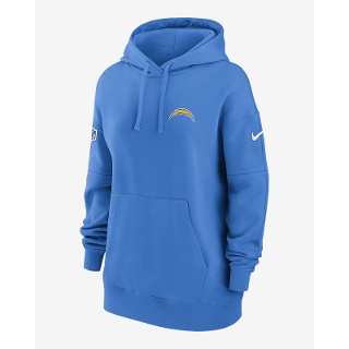 나이키 사이드라인 클럽(NFL 로스앤젤레스 차저스) 여성용 풀오버 후디 146205