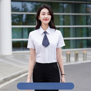 끄샵 여성정장세트 단체복 스타일 신축성 있는 반팔 전문복 유니폼 정장 OPH2