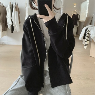 윈터솔져 여자데일리룩 잠바 집업 야구 항공 키작 후드 면 루즈핏 봄가을 KUK1 긴팔 슬림핏 톱
