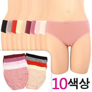 올리비아바비 3XL까지!★컬러풀 면스판 삼각팬티1종(OPT5001)