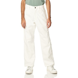 Dickies 남성용 릴랙스 핏 페인터 유틸리티 바지 32W x 34L 화이트 137753