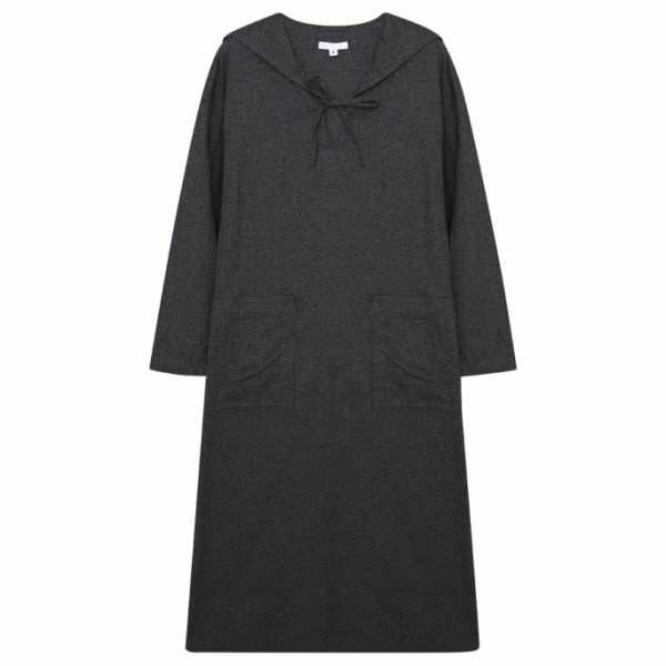 engineered-garments-sailor-dress-grey-with-navy-polka