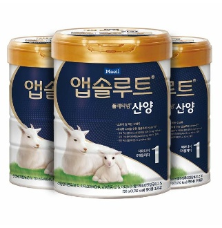 앱솔루트 플래티넘 산양 분유 1단계0 6개월 750g 3캔 - 앱솔루트