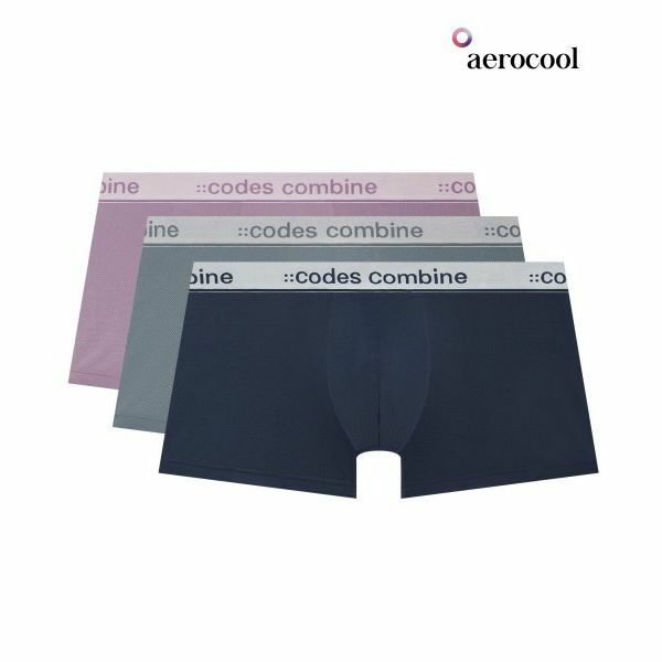 남성속옷 추천 CODES COMBINE INNERWEAR 심플로고밴드 에어로쿨 드로즈 3PACK v2 - 티몬