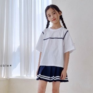 패션플러스 [와이본]여아 마린티셔츠 세라복 스타일  24AB SS - NO.1 패션전문 온라인몰