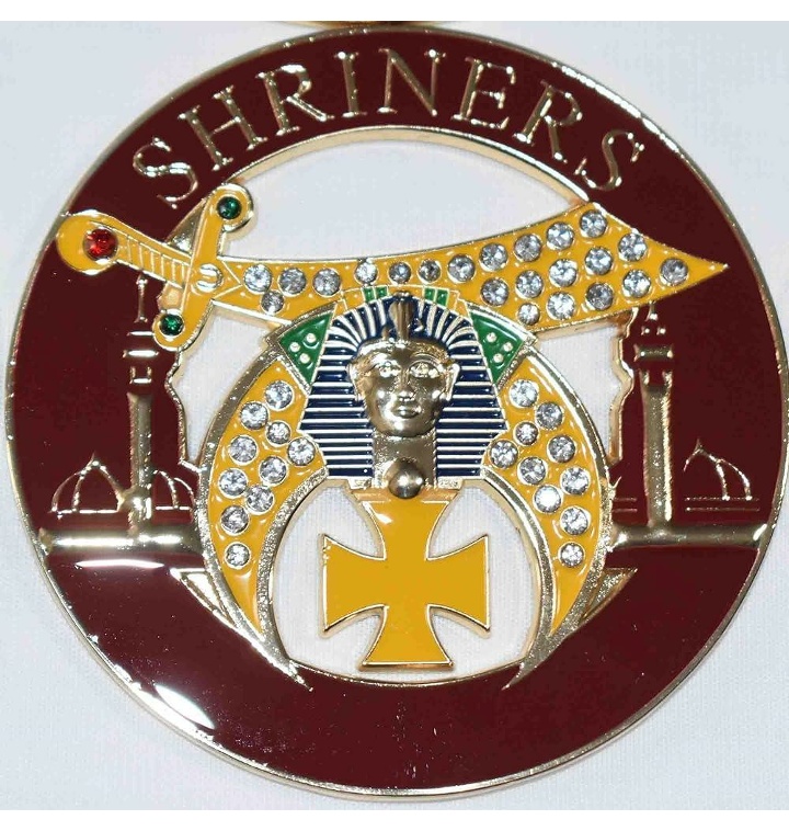 Shriners Auto Emblem Scimitar and Crescent (Rhinestones) wit - 티몬