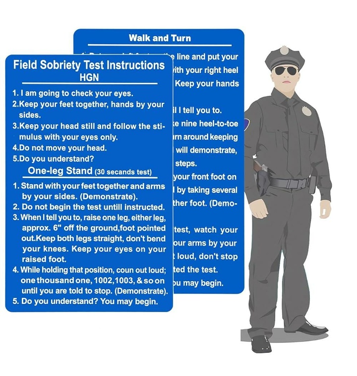 Velinpun Metal Standardized Field Sobriety Test Instruction - 티몬